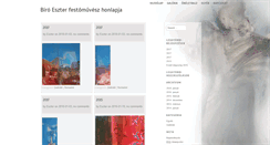 Desktop Screenshot of eszterbiro.com